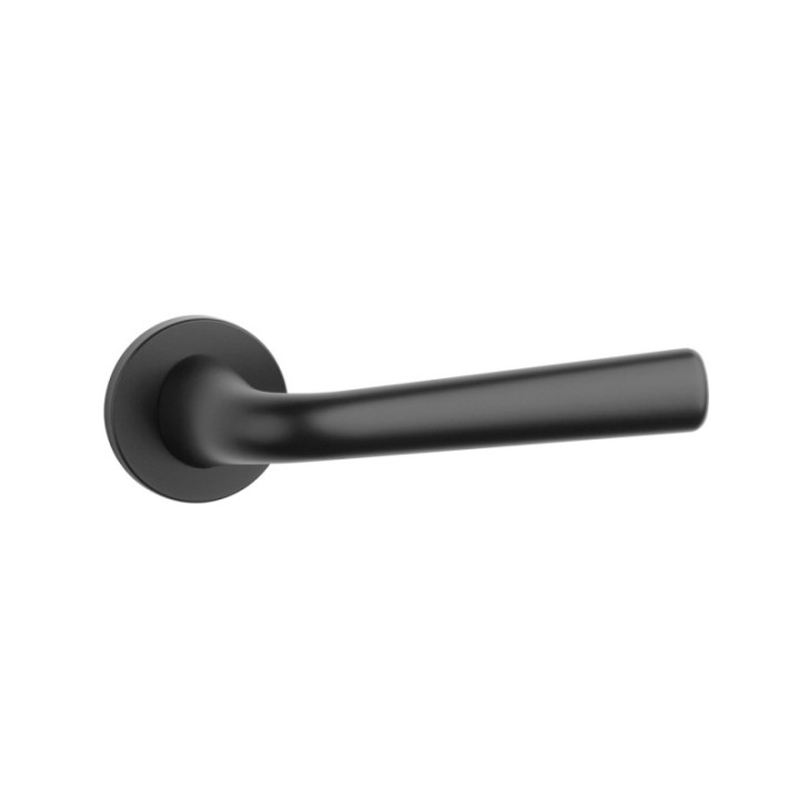 Klamka ENGER APRILE TULIPA ROZETA R SLIM 7MM czarny matowy ASTULIPAR7SBK
