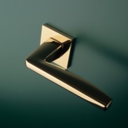 Klamka ENGER APRILE ERBA ROZETA Q SLIM 7MM złoty polerowany PVD ATERBAQ7SGOLDPVD