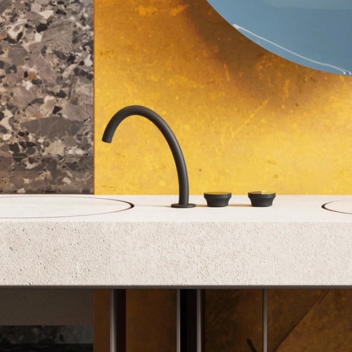 Bateria umywalkowa trzyotworowa 24,3 cm GESSI ORIGINI chrom 66014031