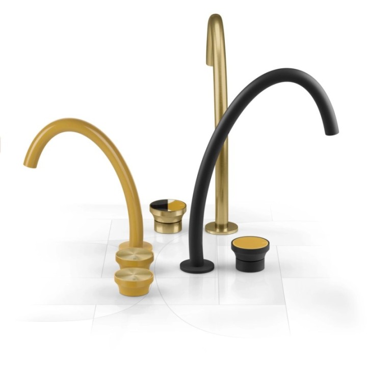 Bateria umywalkowa trzyotworowa 24,3 cm GESSI ORIGINI chrom 66014031