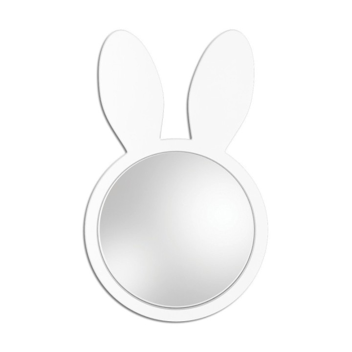 LUSTRO DZIECIĘCE BUNNY BIAŁE 30x50cm GieraDesign BNN/W/30x50
