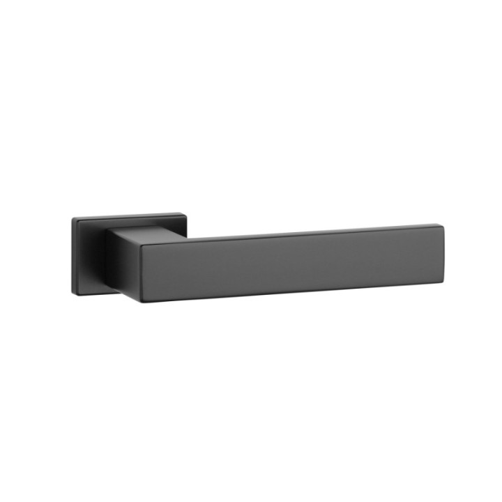 Klamka ENGER APRILE PINA ROZETA RT SLIM 7MM czarny matowy ASPINART7SBK