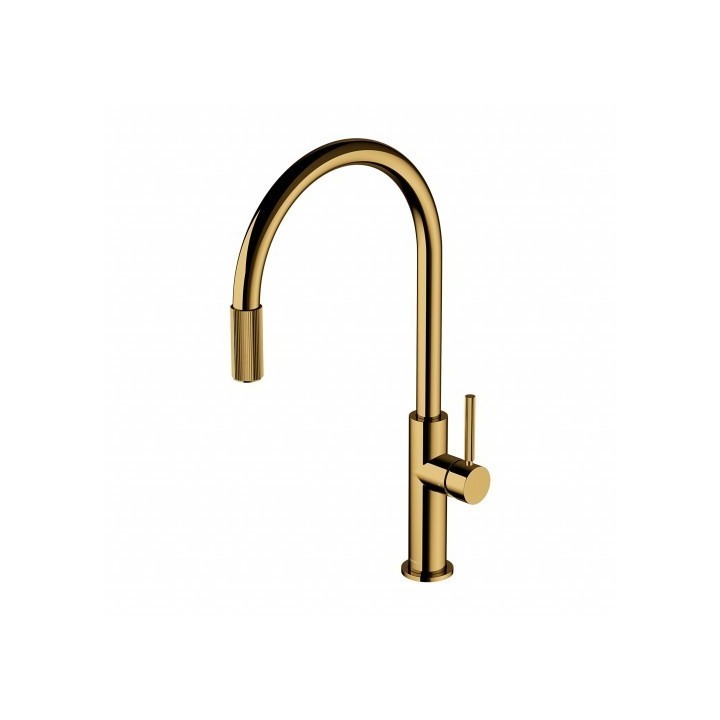 Bateria kuchenna Omnires Switch z zestawem filtrującym złoty SW9057-FD1GL