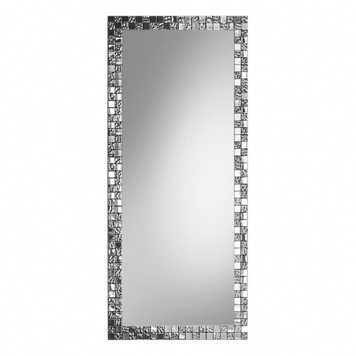 LUSTRO PROSTOKĄTNE AUREA SQ SLIM SREBRNE 45x140cm ASQ/SL/SV/45x140