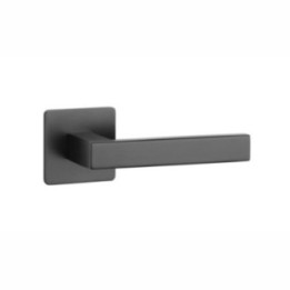 Klamka ENGER STERK KVADRAT 1760 ROZETA ULTRA SLIM 3MM czarny matowy SHKVADRAT17603MMF5