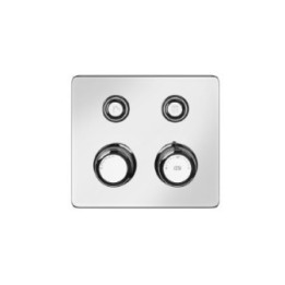 Bateria natryskowa termostatyczna 2-funkcyjna GESSI Hi-Fi ECLECTIC chrom 65232031