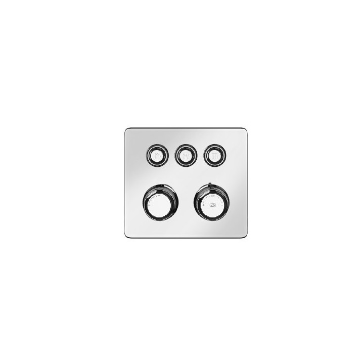Bateria natryskowa termostatyczna 3-funkcyjna GESSI Hi-Fi ECLECTIC chrom 65234031