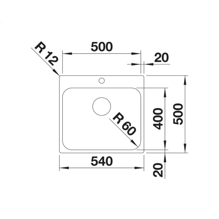 Zlewozmywak BLANCO SUPRA 500-IF/A stal szczotkowana 526354