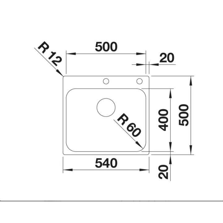 Zlewozmywak BLANCO SUPRA 500-IF/A korek aut. stal szczotkowana 526355