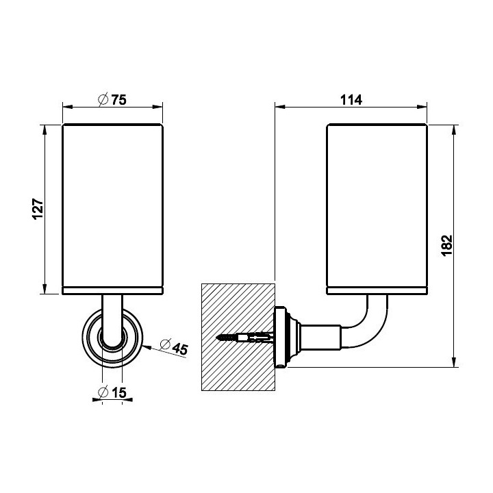 Kubek GESSI VENTI20 czarny/chrom 65408031