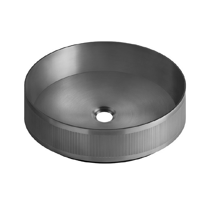 Umywalka nablatowa 40 cm GESSI VENTI20 stal szczotkowana 65601239
