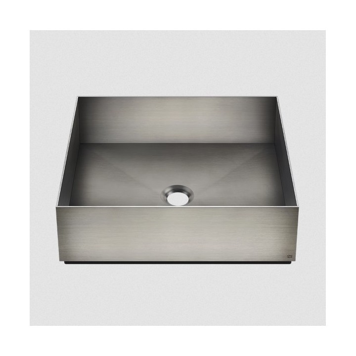 Umywalka nablatowa 40x40 cm GESSI VENTI20 stal szczotkowana 54605239