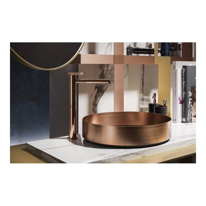 Bateria umywalkowa z wylewką 17,4 cm GESSI ANELLO chrom 63306031