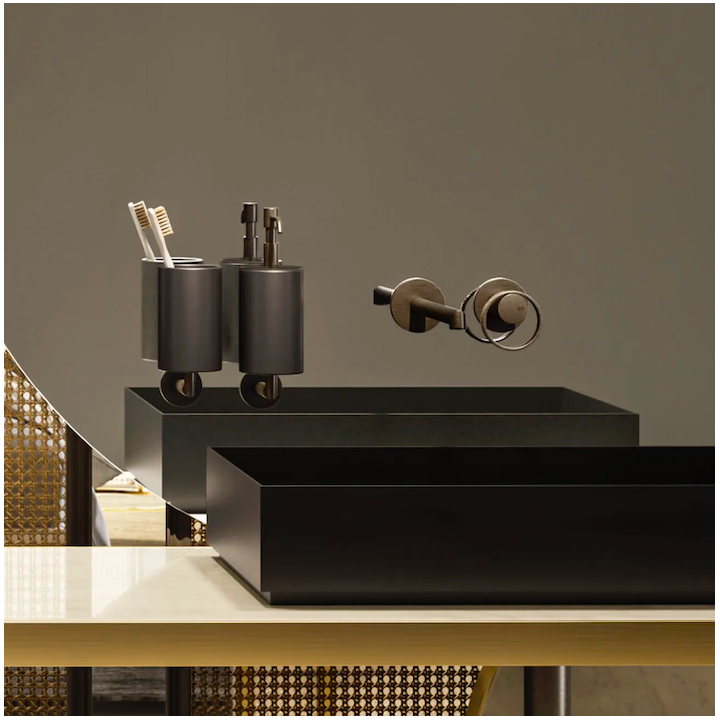 Bateria umywalkowa z krótką wylewką GESSI ANELLO chrom 63381031
