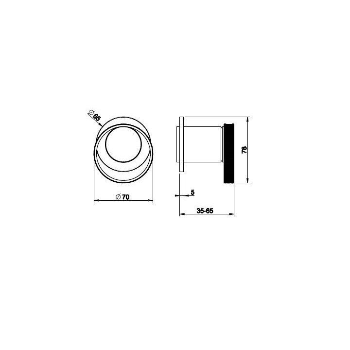 Bateria natryskowa 1-drożna GESSI ANELLO chrom 63361031