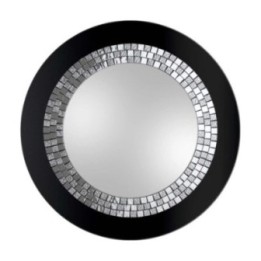 LUSTRO W STYLU GLAMOUR CZARNE 88cm GieraDesign GLM/B/88
