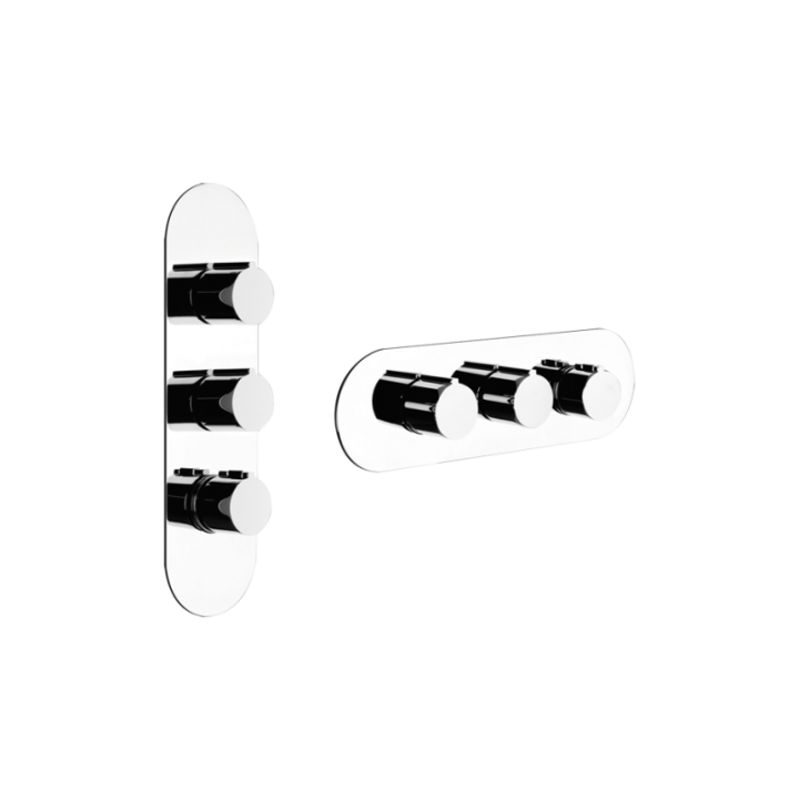 Bateria podtynkowa termostatyczna GESSI ANELLO chrom 43064031
