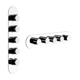 Bateria podtynkowa termostatyczna 4-drożna GESSI ANELLO chrom 43068031
