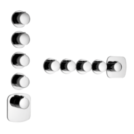 Bateria podtynkowa termostatyczna 4-drożna GESSI ANELLO chrom 43238031