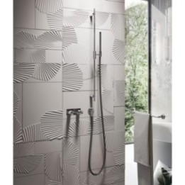 Zestaw natryskowy GESSI ANELLO z odpływem wody chrom 63482031