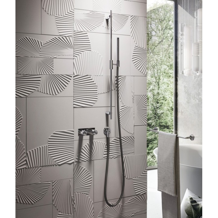Zestaw natryskowy GESSI ANELLO z odpływem wody chrom 63482031
