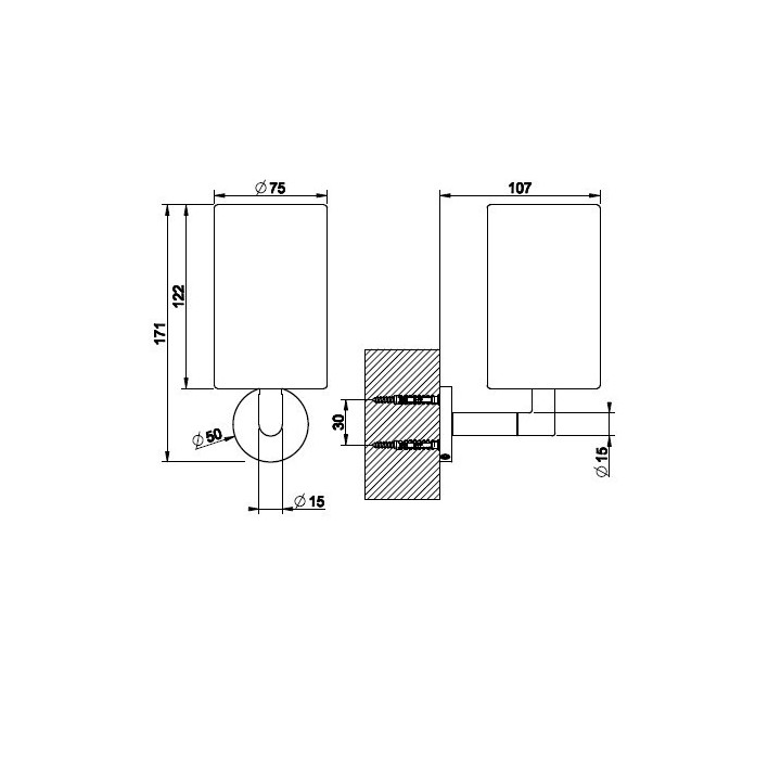 Kubek GESSI ANELLO biały/chrom 63707031