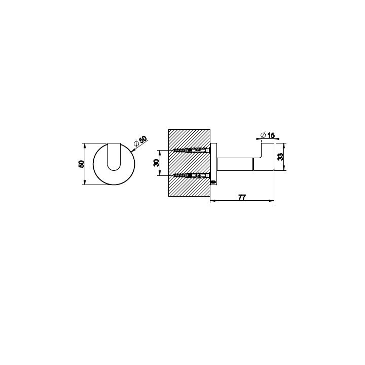 Wieszak na szlafrok GESSI ANELLO chrom 63721031