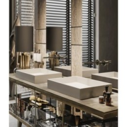 Bateria umywalkowa z krótką wylewką GESSI INGRANAGGIO chrom 63581031