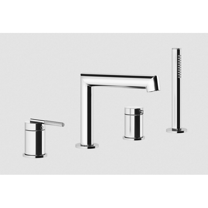 Bateria wannowa 4-otworowa GESSI INGRANAGGIO chrom 63537031