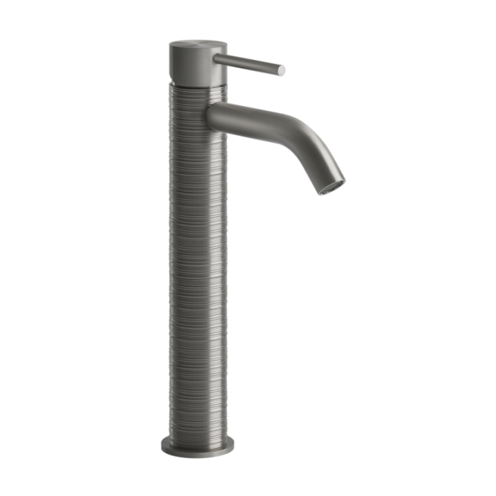 Bateria umywalkowa z krótką wylewką GESSI 316 TRAME stal szczotkowana 54309239