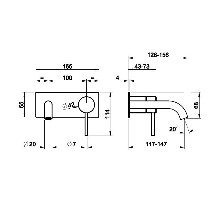Bateria umywalkowa GESSI 316 TRAME stal szczotkowana 54388239
