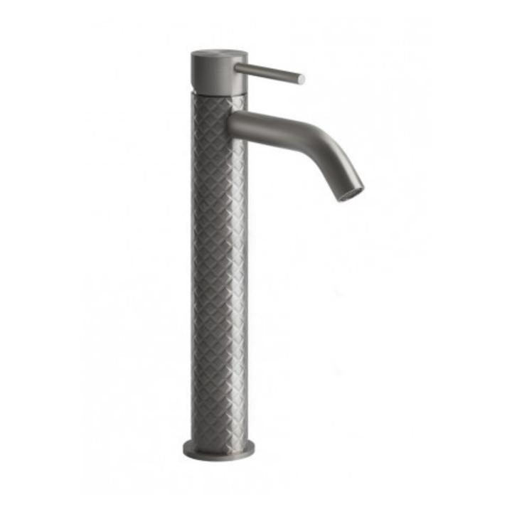 Bateria umywalkowa wysoka GESSI 316 INTRECCIO stal szczotkowana 54109239