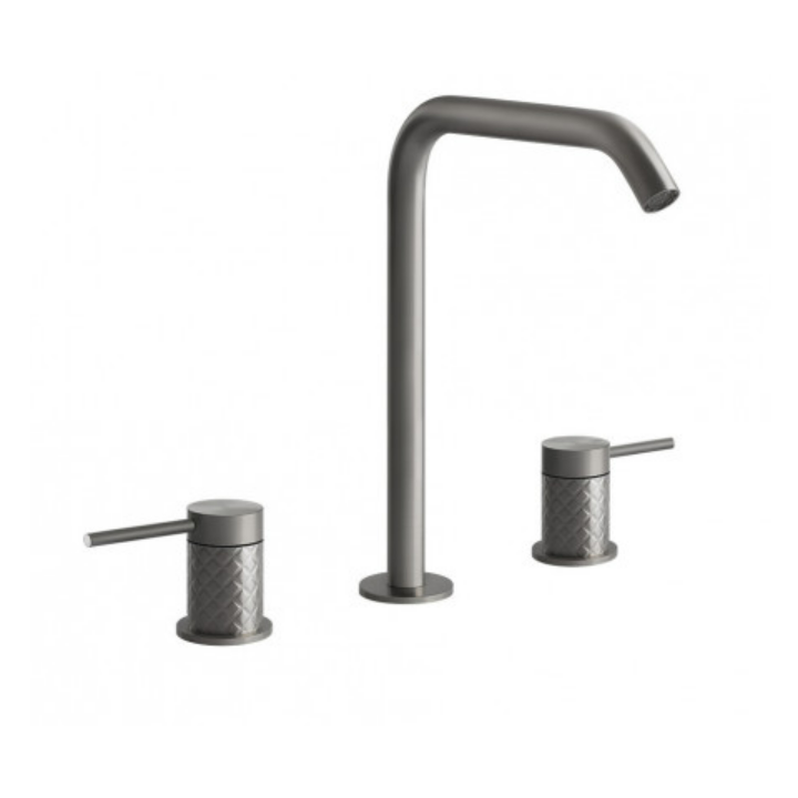 Bateria umywalkowa wysoka GESSI 316 INTRECCIO stal szczotkowana 54111239