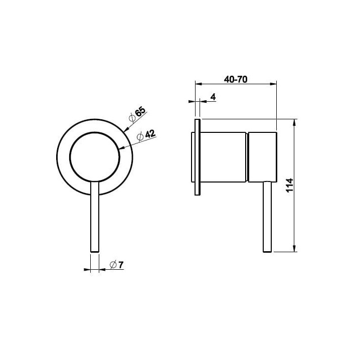 Bateria natryskowa podtynkowa GESSI 316 MECCANICA stal szczotkowana 54219239