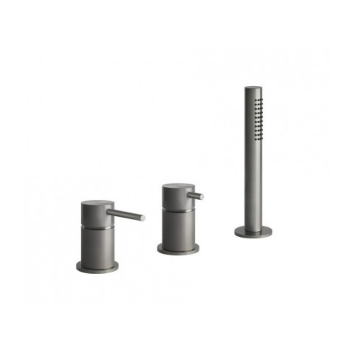 Bateria wannowa 3-otworowa GESSI 316 stal szczotkowana 54043239