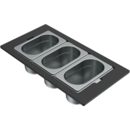 ZESTAW GOURMET ELLECI DIALOGO 1/9 STAL KF023100IN