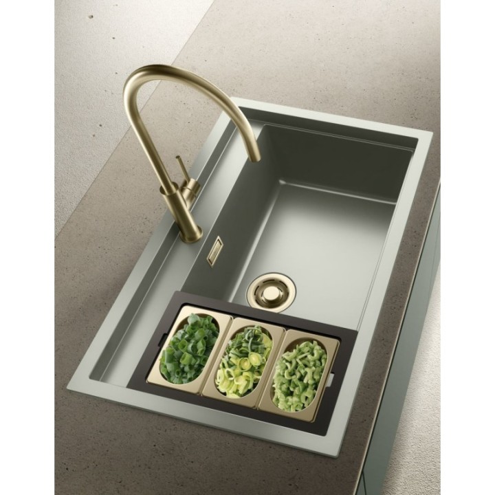 ODPŁYW ELLECI FLOW PRO ZŁOTY Z PRZELEWEM KITWPT-F-1VSELL-GD