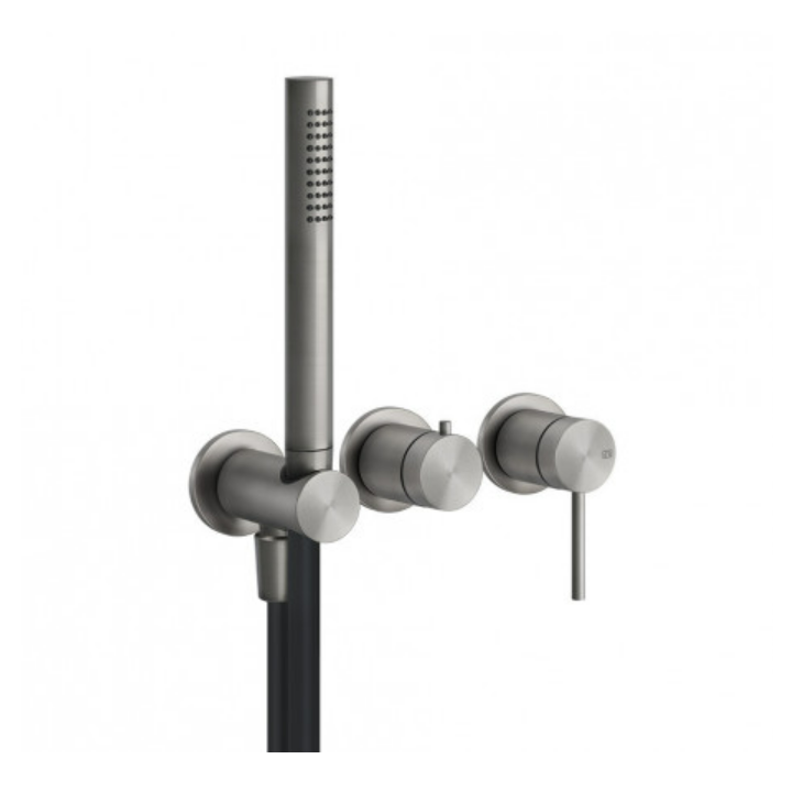 Bateria natryskowa 2-drożna GESSI 316 stal szczotkowana 54039239