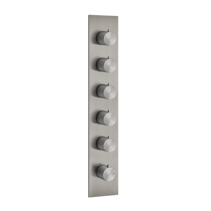 Bateria natryskowa 5-drożna termostatyczna GESSI SHOWER316 stal szczotkowana 54520239