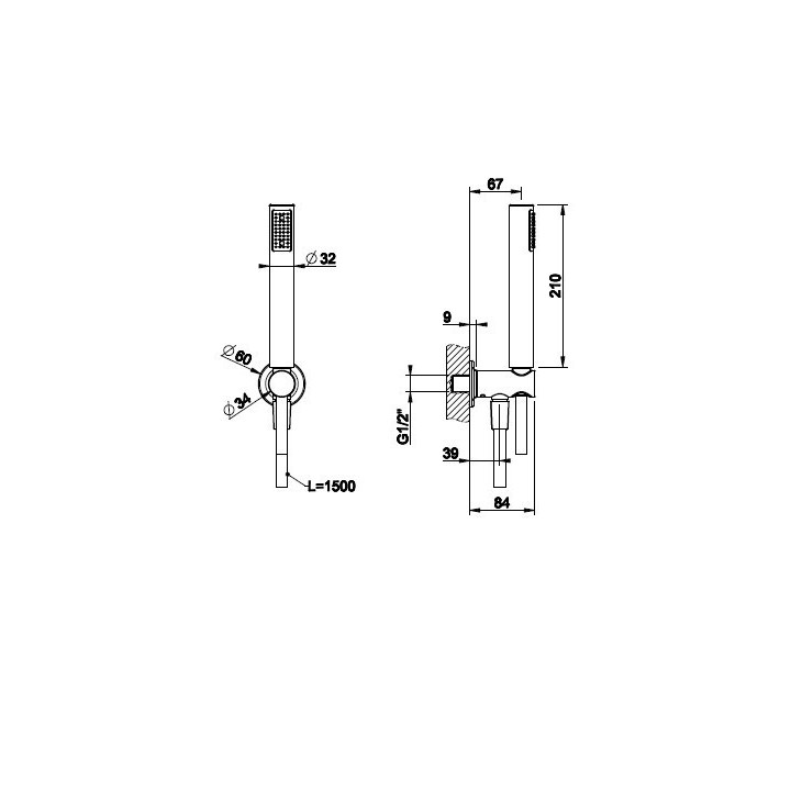 Zestaw prysznicowy GESSI INCISO SHOWER chrom 58123031