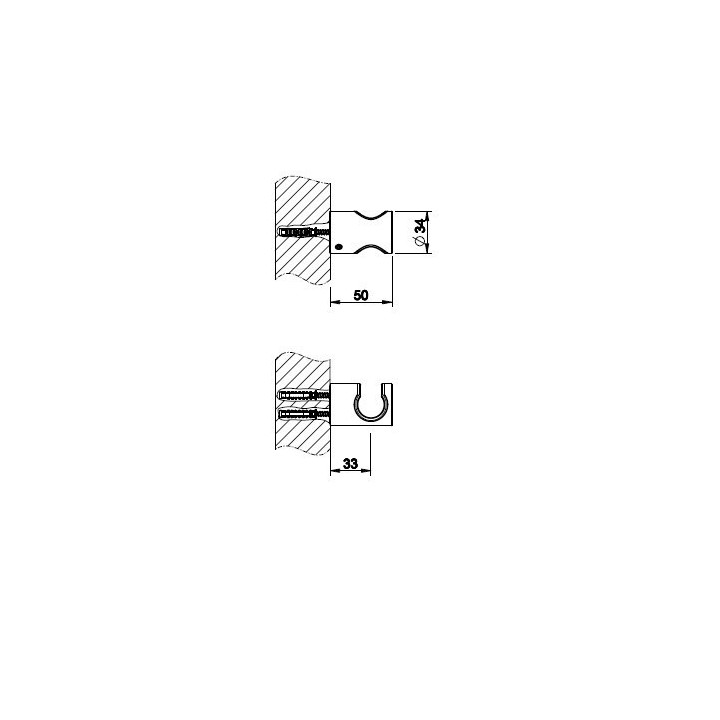 Uchwyt kątowy GESSI INCISO SHOWER chrom 58157031