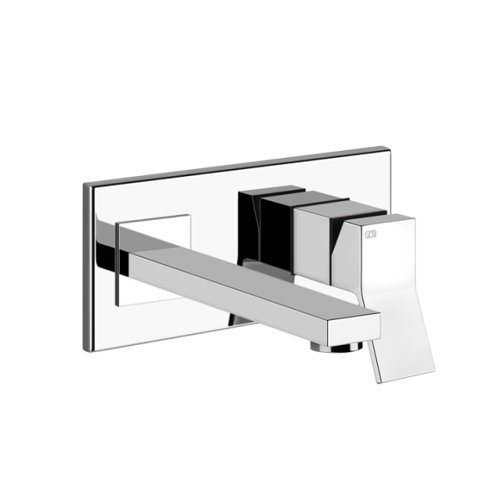 Bateria umywalkowa z wylewką 22,2 cm GESSI RETTANGOLO K chrom 53088031