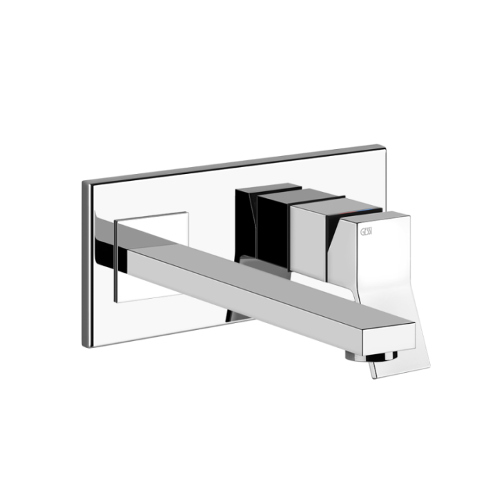 Bateria umywalkowa z wylewką 27,2 cm GESSI RETTANGOLO K chrom 53090031
