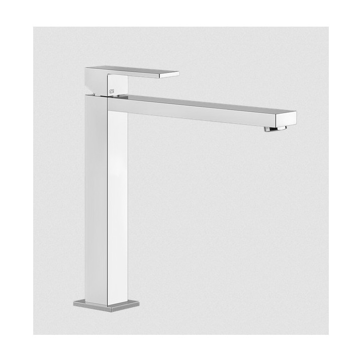 Bateria umywalkowa wysoka z długą wylewką GESSI RETTANGOLO chrom 11924031
