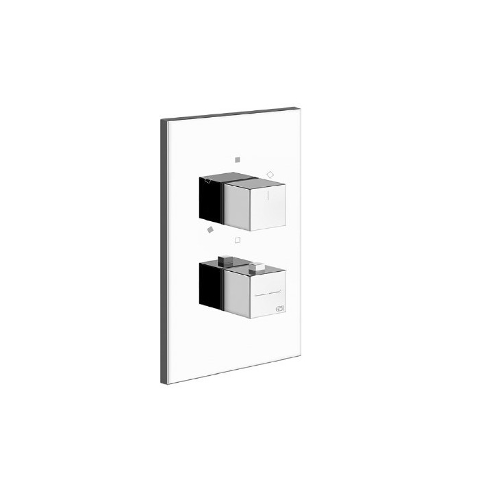 Bateria natryskowa termostatyczna 3-drożna GESSI RETTANGOLO chrom 20190031