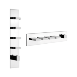 Bateria natryskowa termostatyczna 4-drożna GESSI RETTANGOLO chrom 43028031
