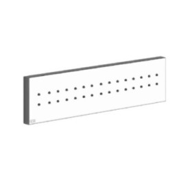 Dysza boczna ścienna 24x6,5 cm GESSI RETTANGOLO chrom 32975031