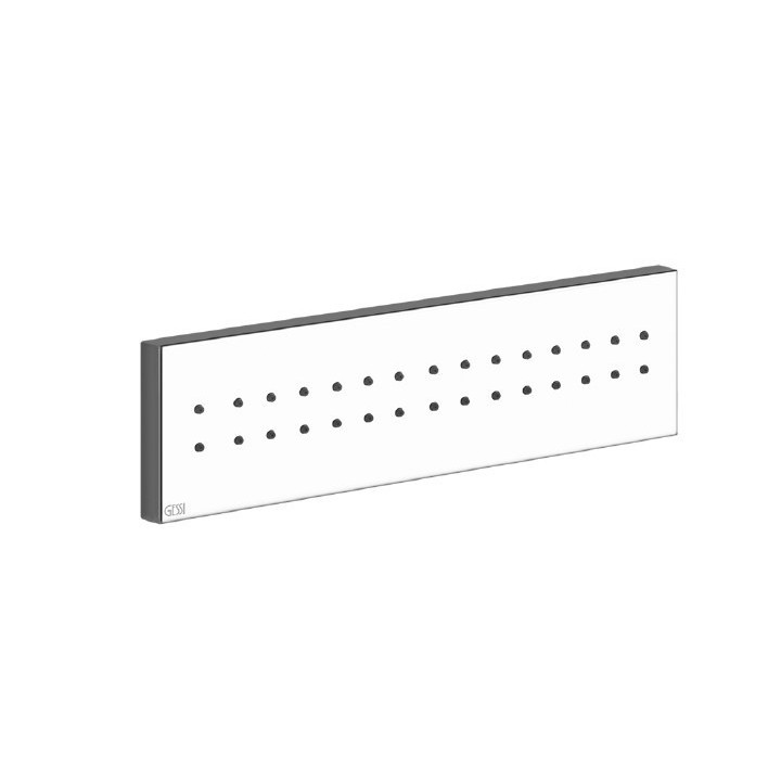 Dysza boczna ścienna 24x6,5 cm GESSI RETTANGOLO chrom 32975031