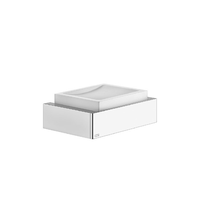 Mydelniczka GESSI RETTANGOLO biała/chrom 20801031