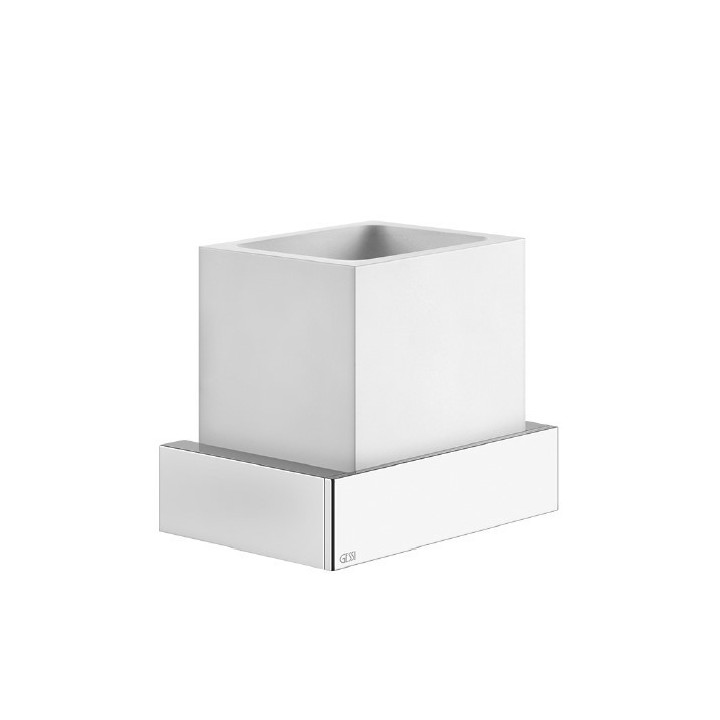 Kubek GESSI RETTANGOLO biały/chrom 20807031